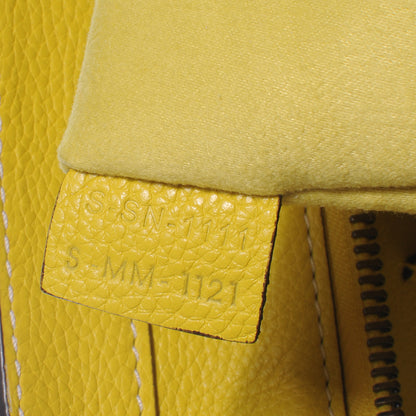 Celine Drummed Calfskin Mini Luggage Citron 8 of 8
