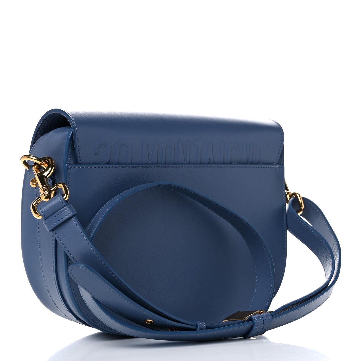 Christian Dior Box Calfskin Medium Bobby Flap Denim Blue 3 of 13