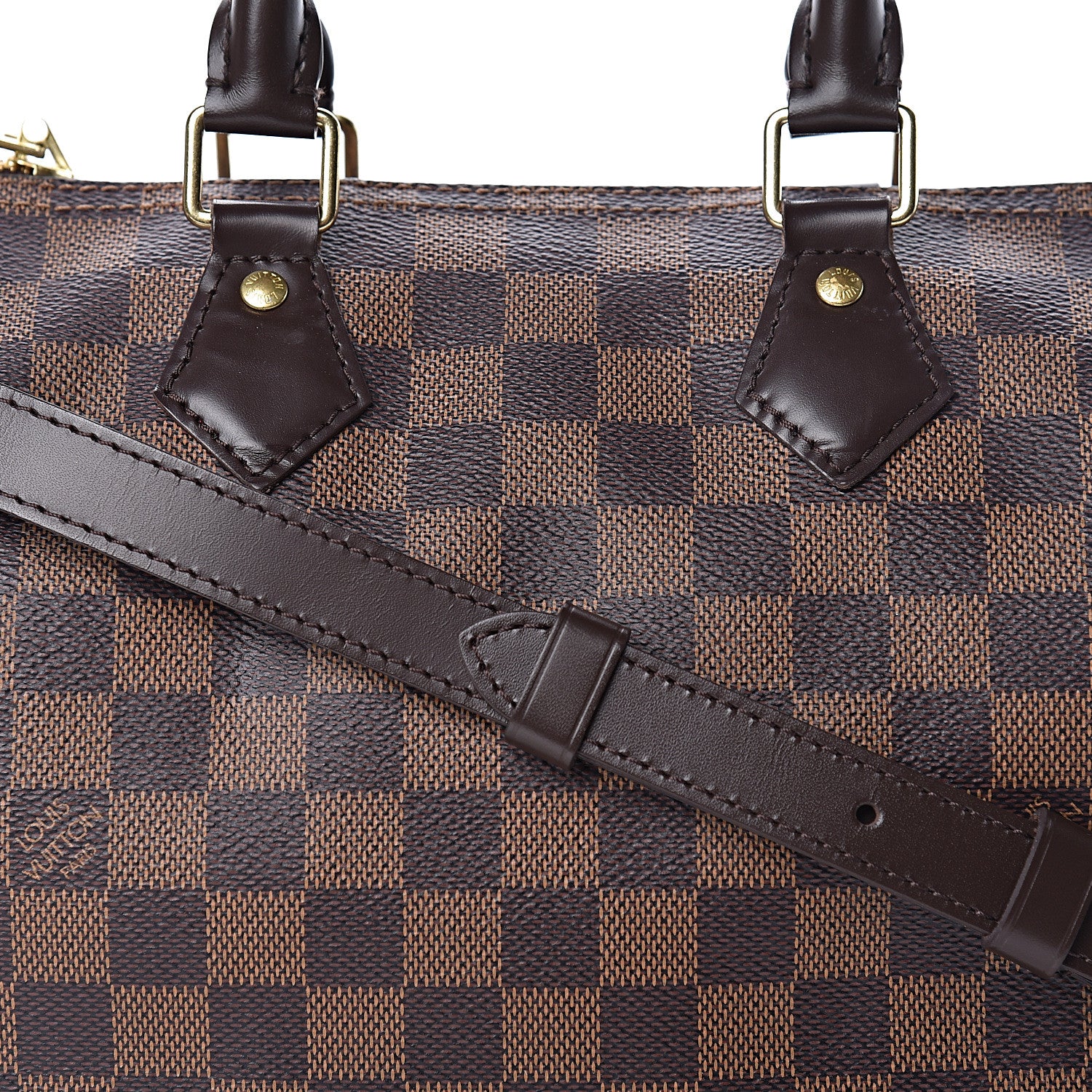 Louis Vuitton Damier Ebene Speedy Bandouliere 25 17 of 17