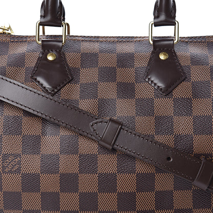 Louis Vuitton Damier Ebene Speedy Bandouliere 25 17 of 17