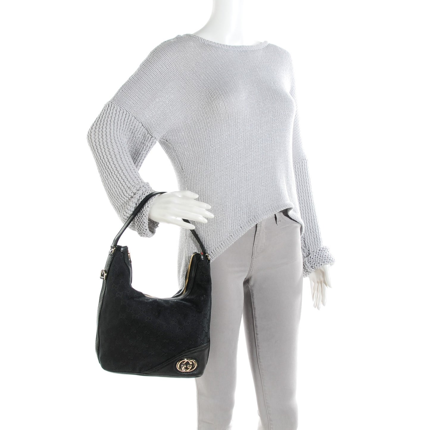 Monogram New Britt Shoulder Bag Black