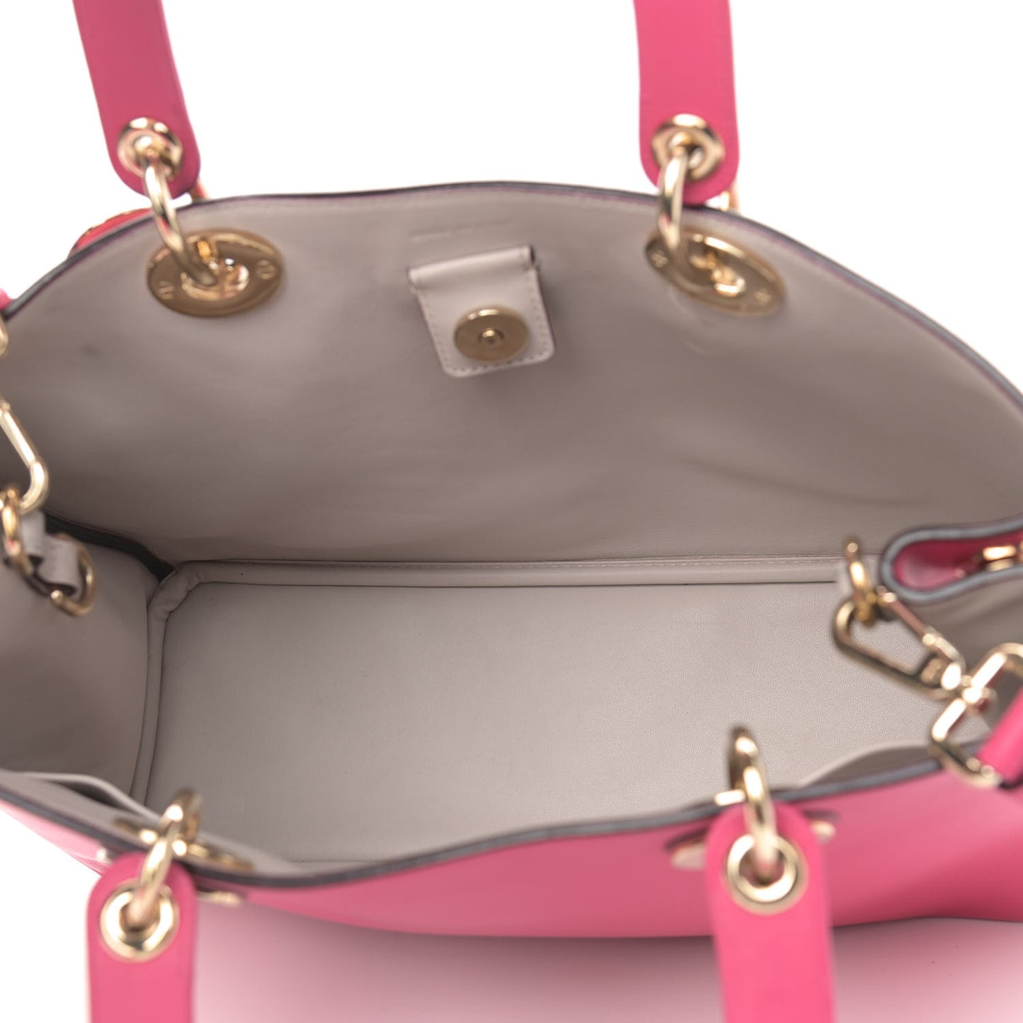 Smooth Calfskin Large Diorissimo Tote Fuchsia