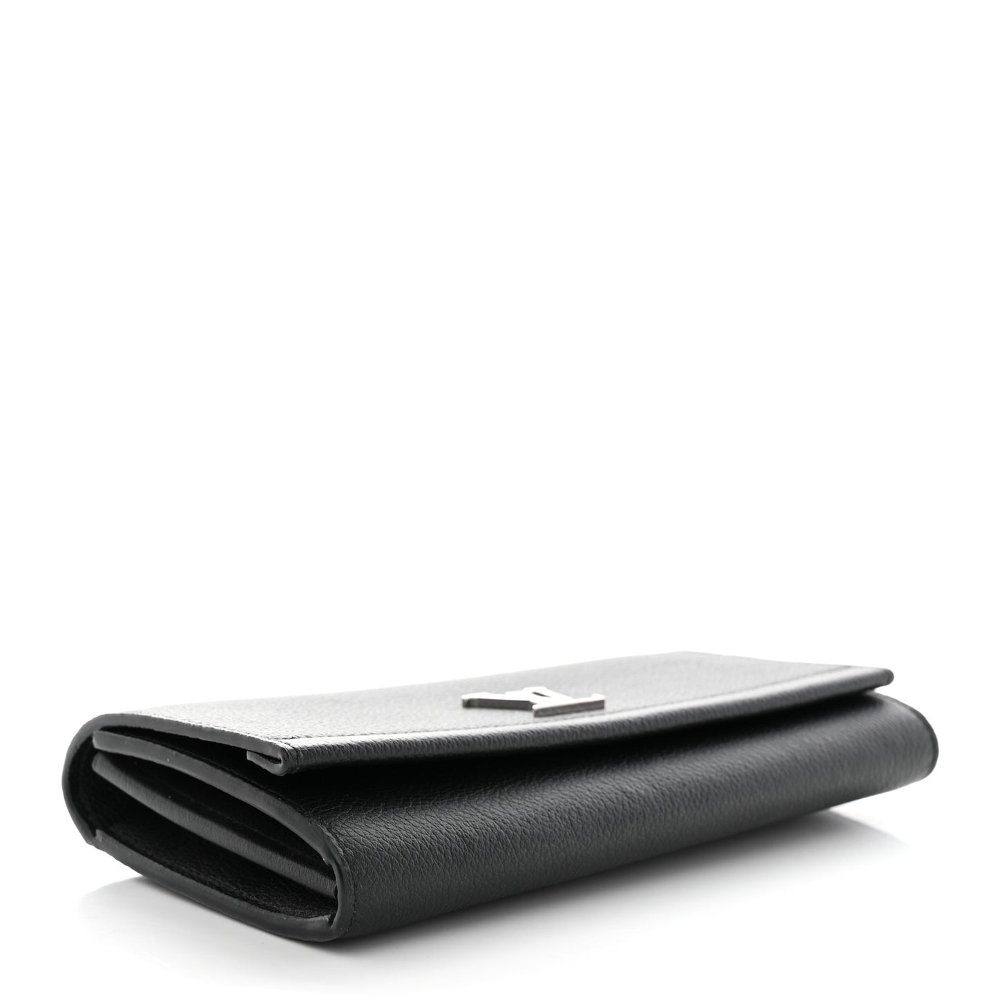 Calfskin Lockme II Wallet Black