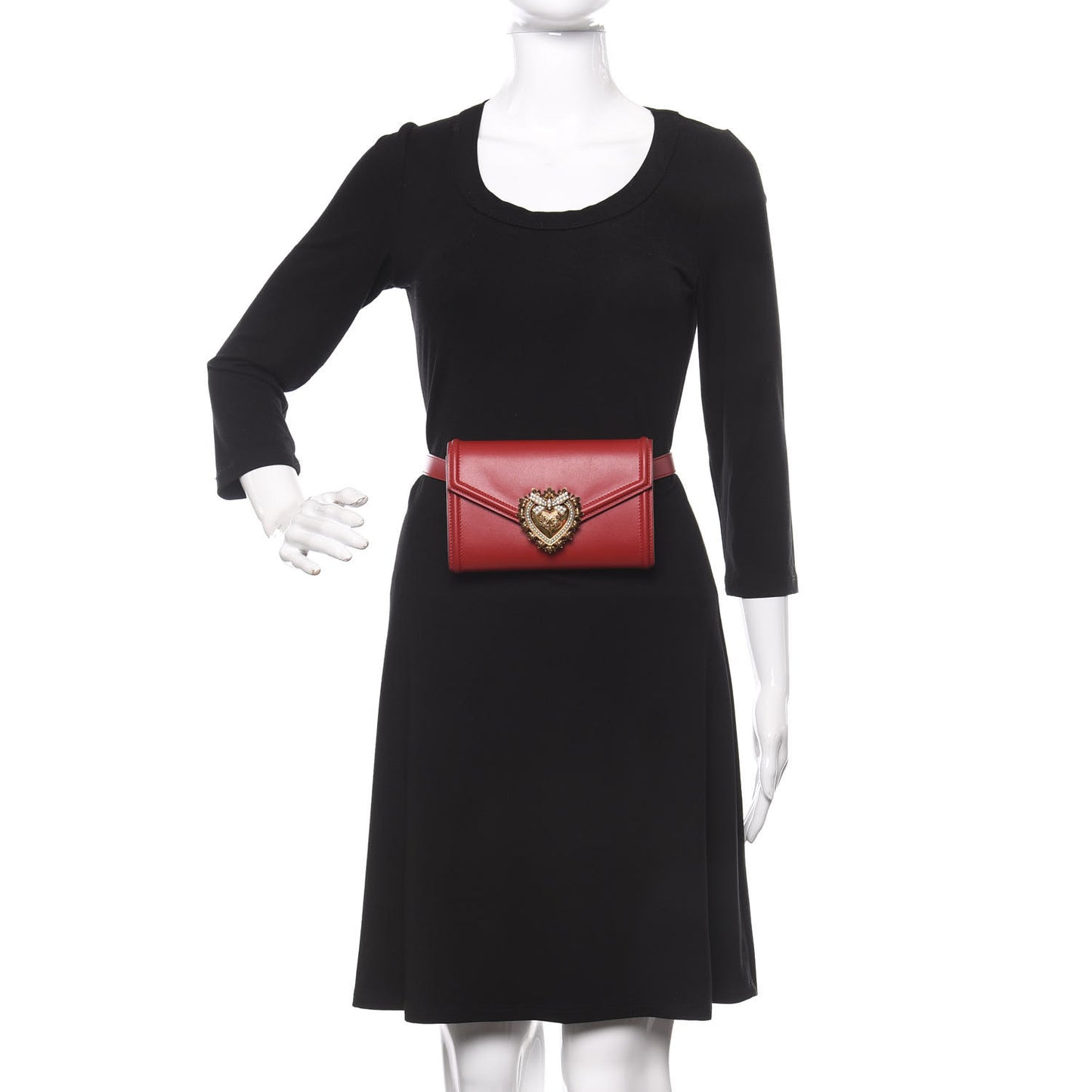 Agnello Vitello Devotion Belt Bag 85 34 Red