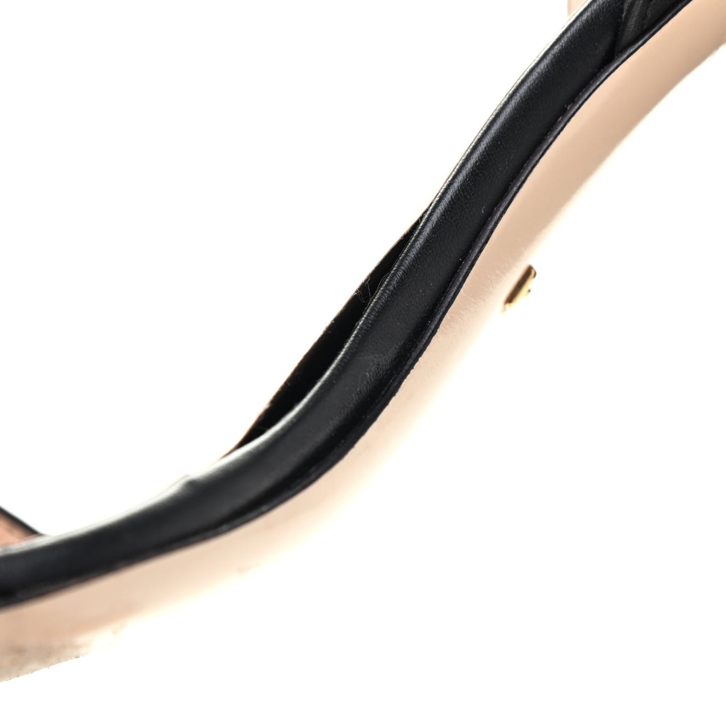 Lifford Calfskin GG Marmont Ankle Wrap 75mm Sandals 38 Black