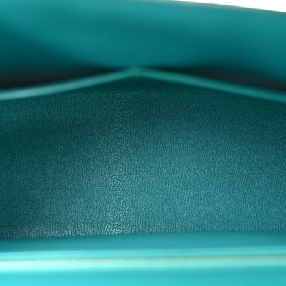 Hermes Epsom Kelly Sellier 32 Bleu Paon 5 of 13
