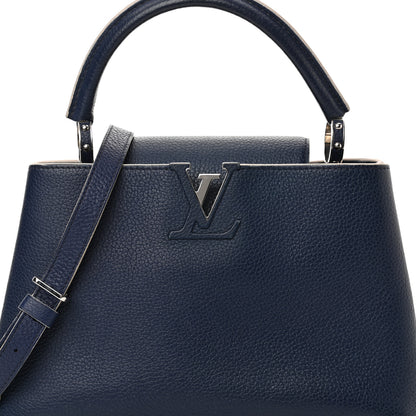 Louis Vuitton Taurillon Capucines PM Blue White 8 of 18