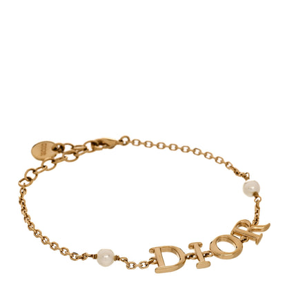 Christian Dior Metal Pearl Dio(r)evolution Bracelet Gold 1 of 5