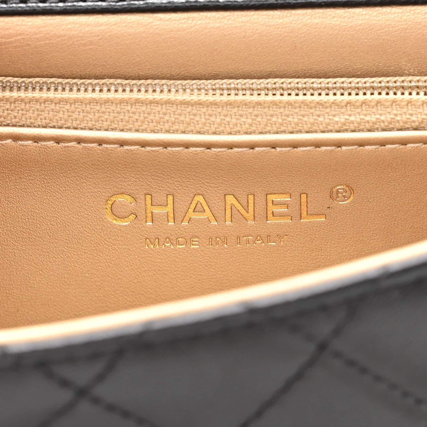 Chanel Goatskin Quilted Acrylic Beads Small Flap Black 6 of 11