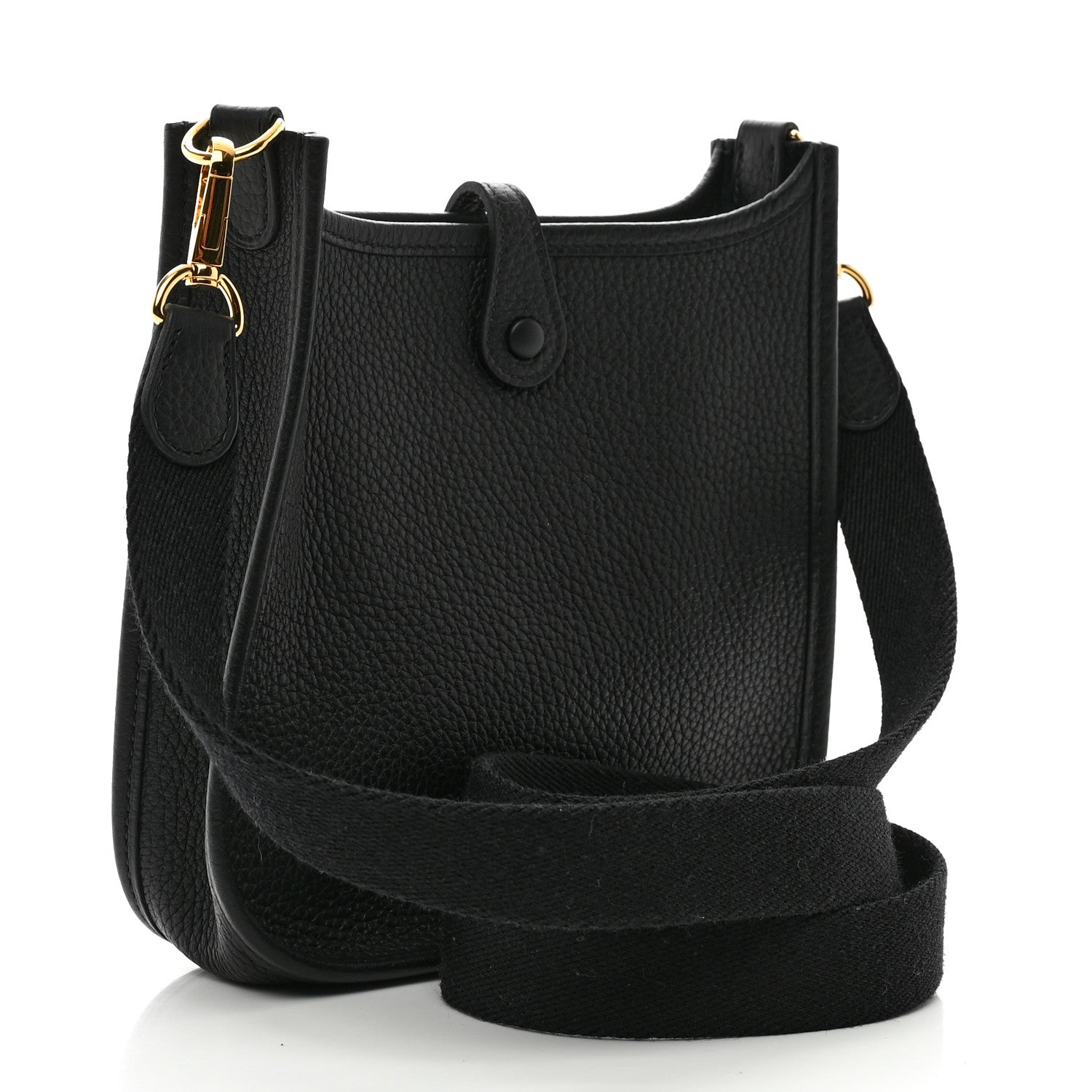 Hermes Taurillon Clemence Evelyne TPM Black 3 of 9