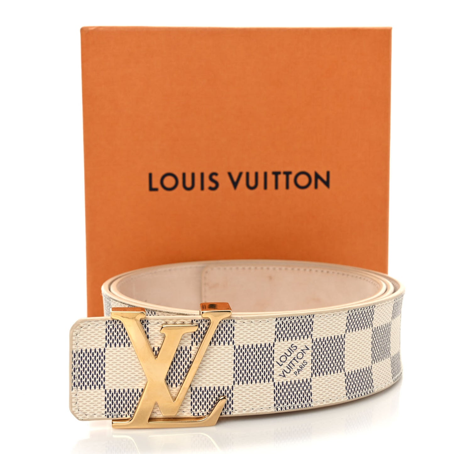 Damier Azur LV Initiales Belt 95 38