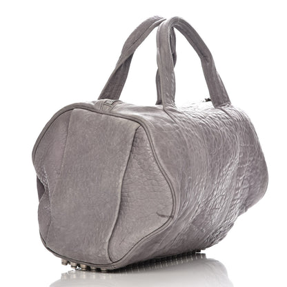 Alexander Wang Pebbled Lambskin Rocco Duffel Grey 3 of 11