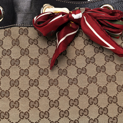 Gucci Monogram Large Positano Tote Brown 7 of 21