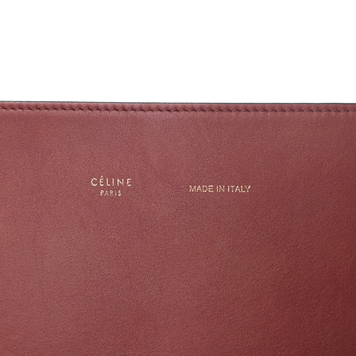Celine Shiny Smooth Calfskin Small Twisted Cabas Dark Ruby Navy 7 of 14