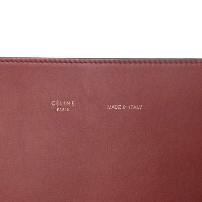 Celine Shiny Smooth Calfskin Small Twisted Cabas Dark Ruby Navy 7 of 14