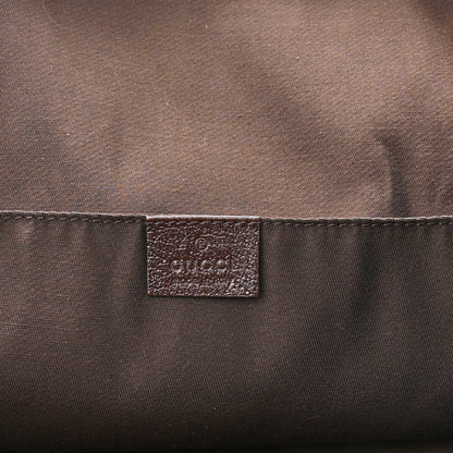 Gucci GG Monogram Medium Web Handle Vertical Tote Dark Brown 6 of 12