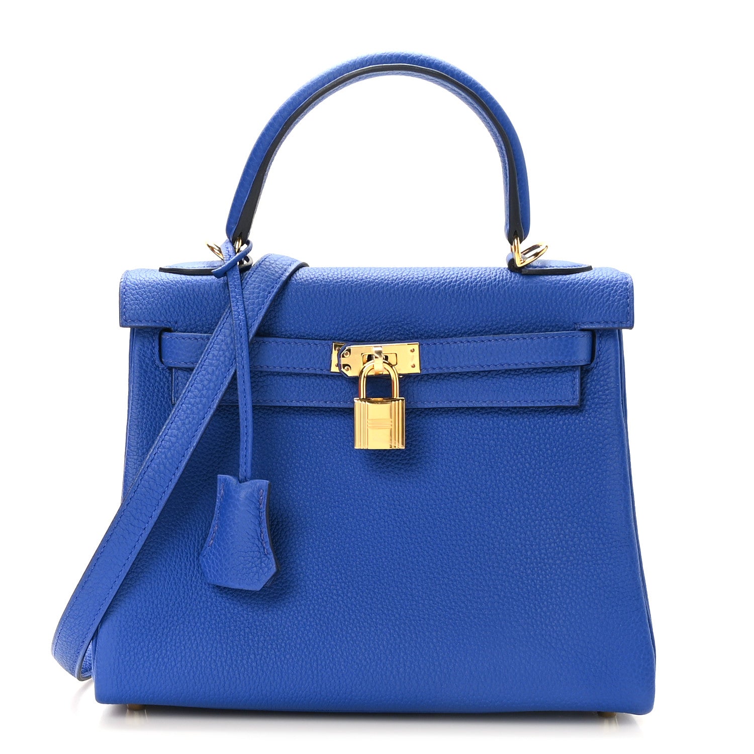 Hermes Togo Kelly Retourne 25 Bleu Royal 1 of 10