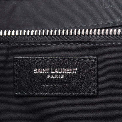 Saint Laurent Wool Tartan Rive Gauche Noe Tote Red Black 6 of 16