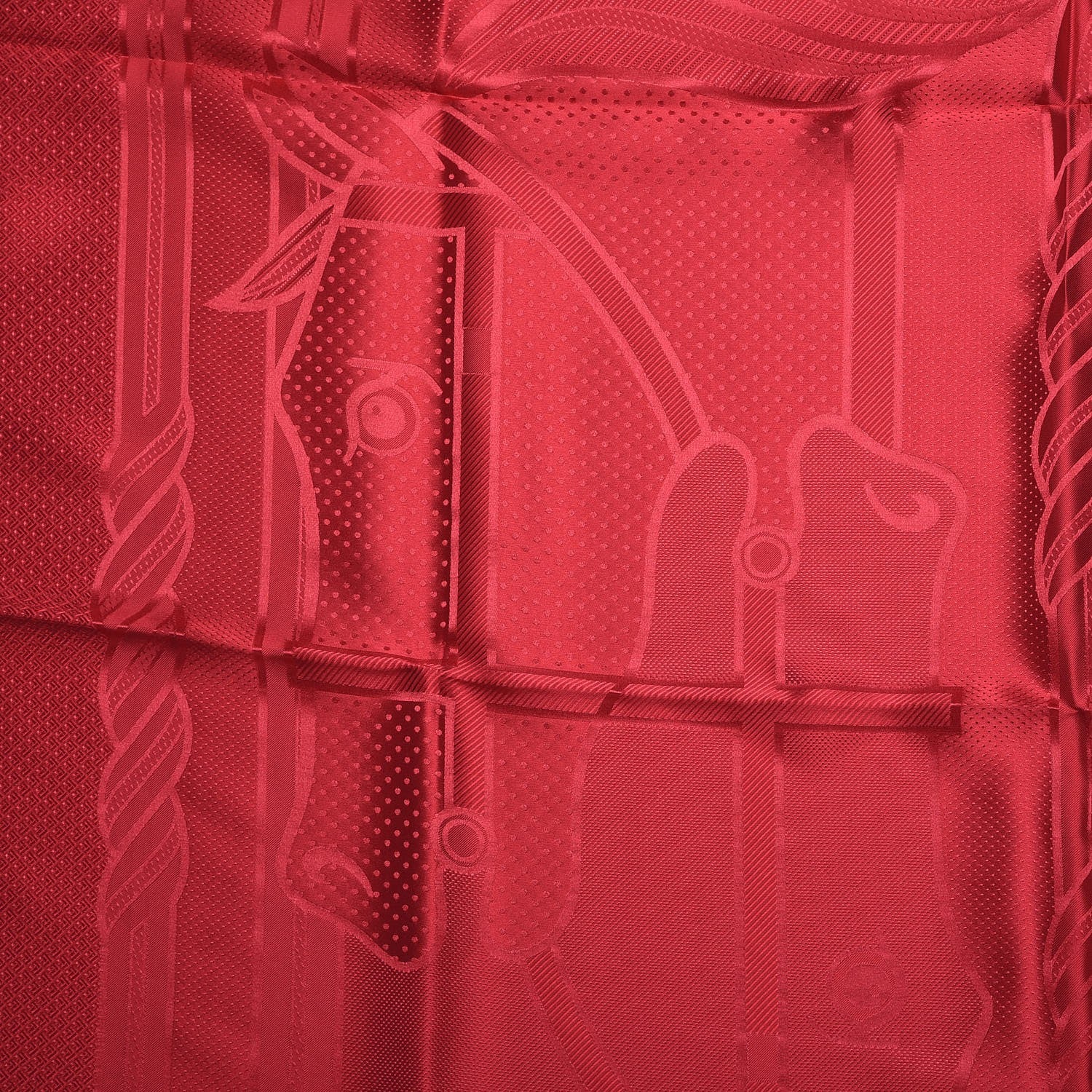 Hermes Silk Quadrige Scarf 90 Coulis 4 of 6