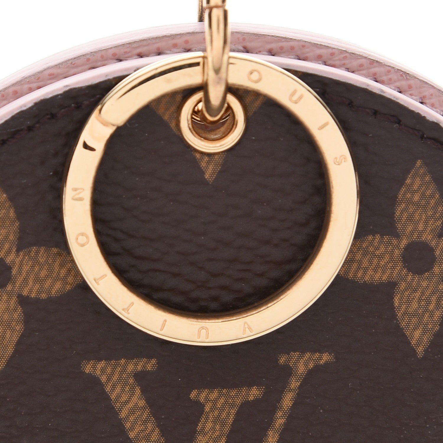 Louis Vuitton Monogram LV Mirror Bag Charm Key Holder Rose Ballerine 6 of 6