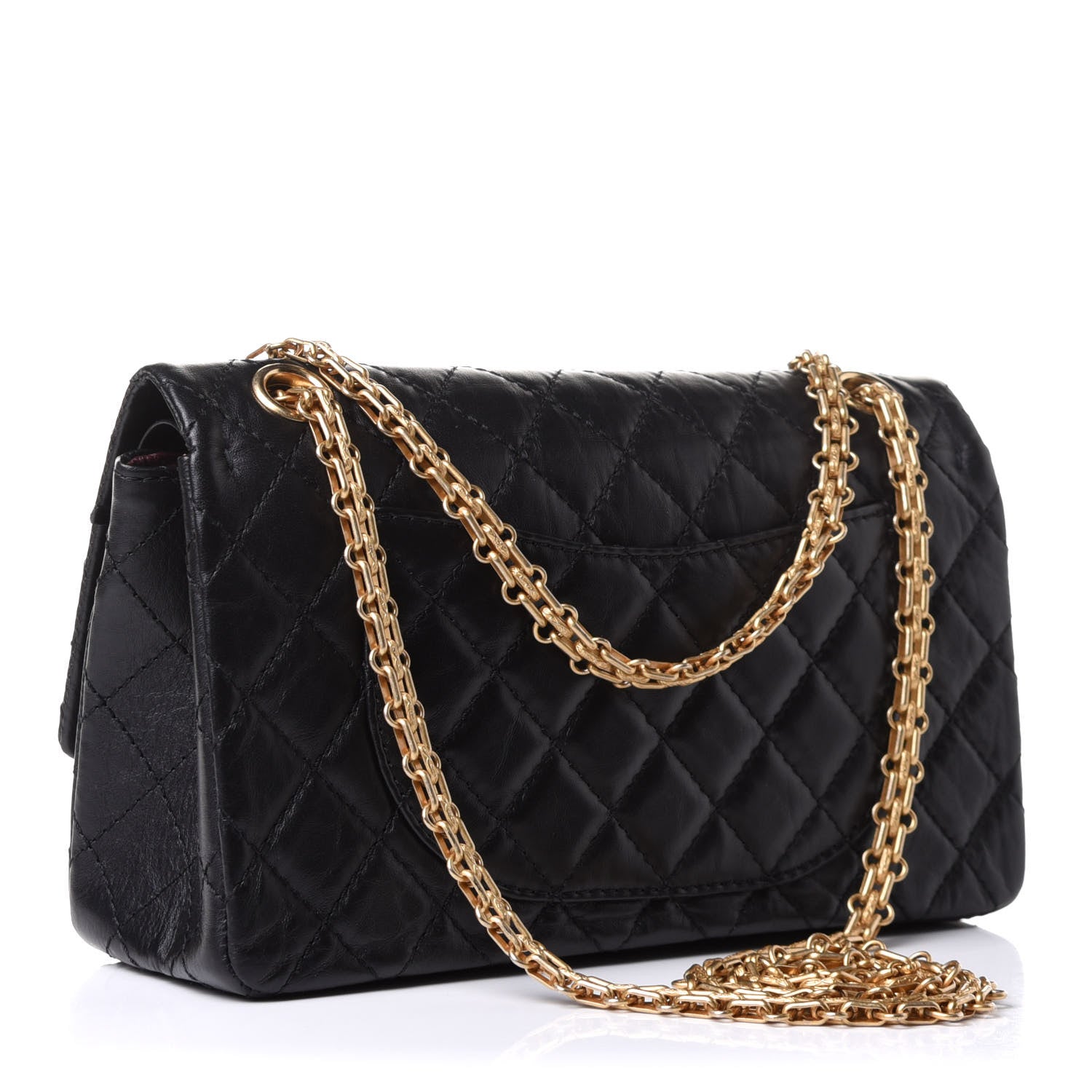 Chanel Aged Calfskin Lucky Charms 2.55 Reissue 225 Flap Black 3 of 16