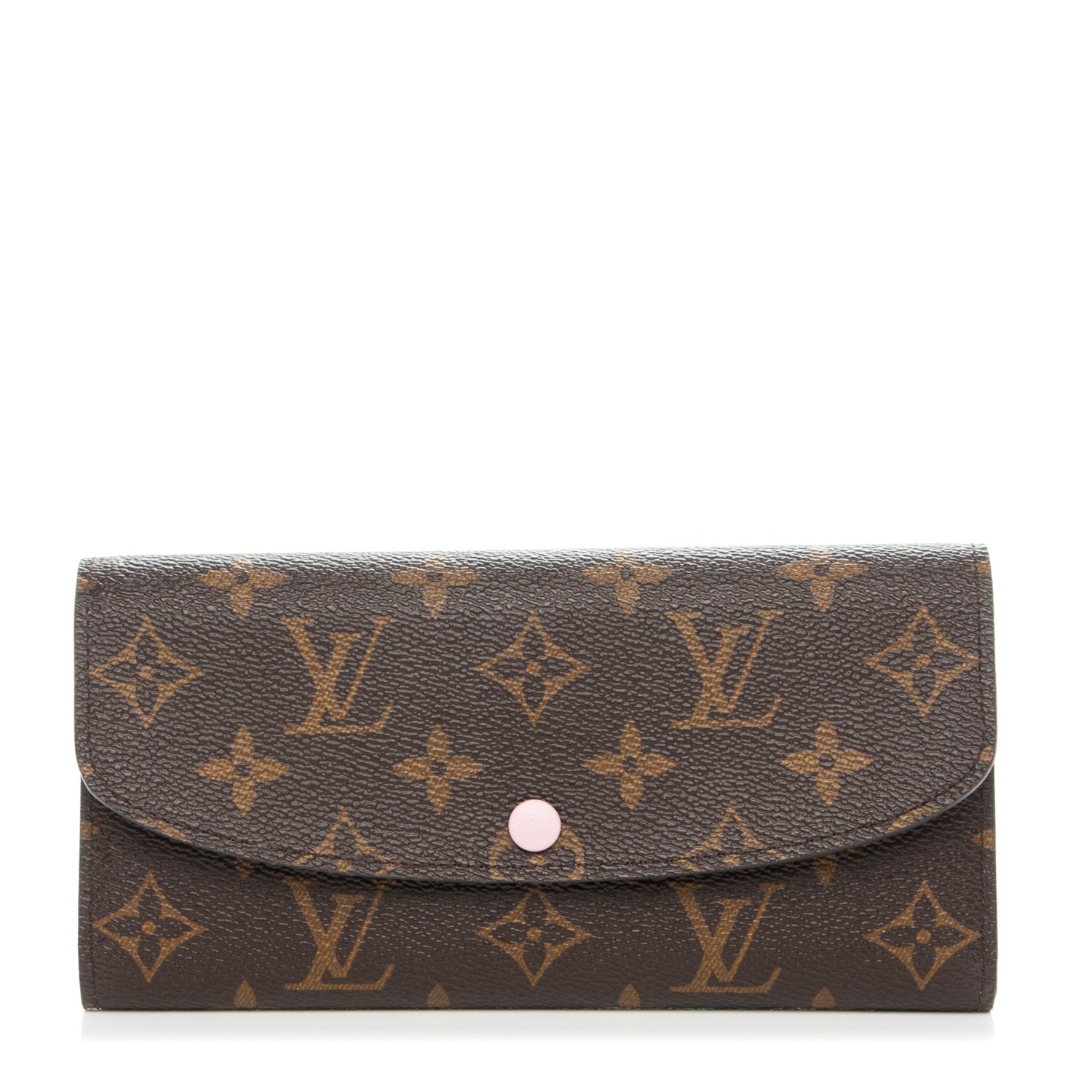 Louis Vuitton Monogram Emilie Wallet Rose Ballerine 1 of 7