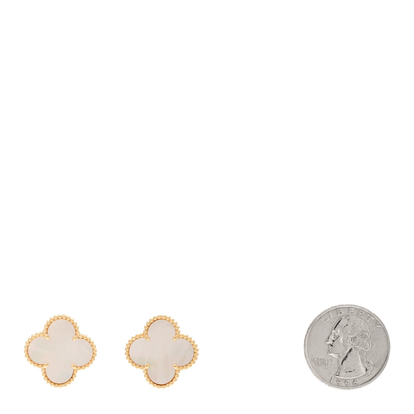 18K Yellow Gold Mother of Pearl Magic Alhambra Earrings