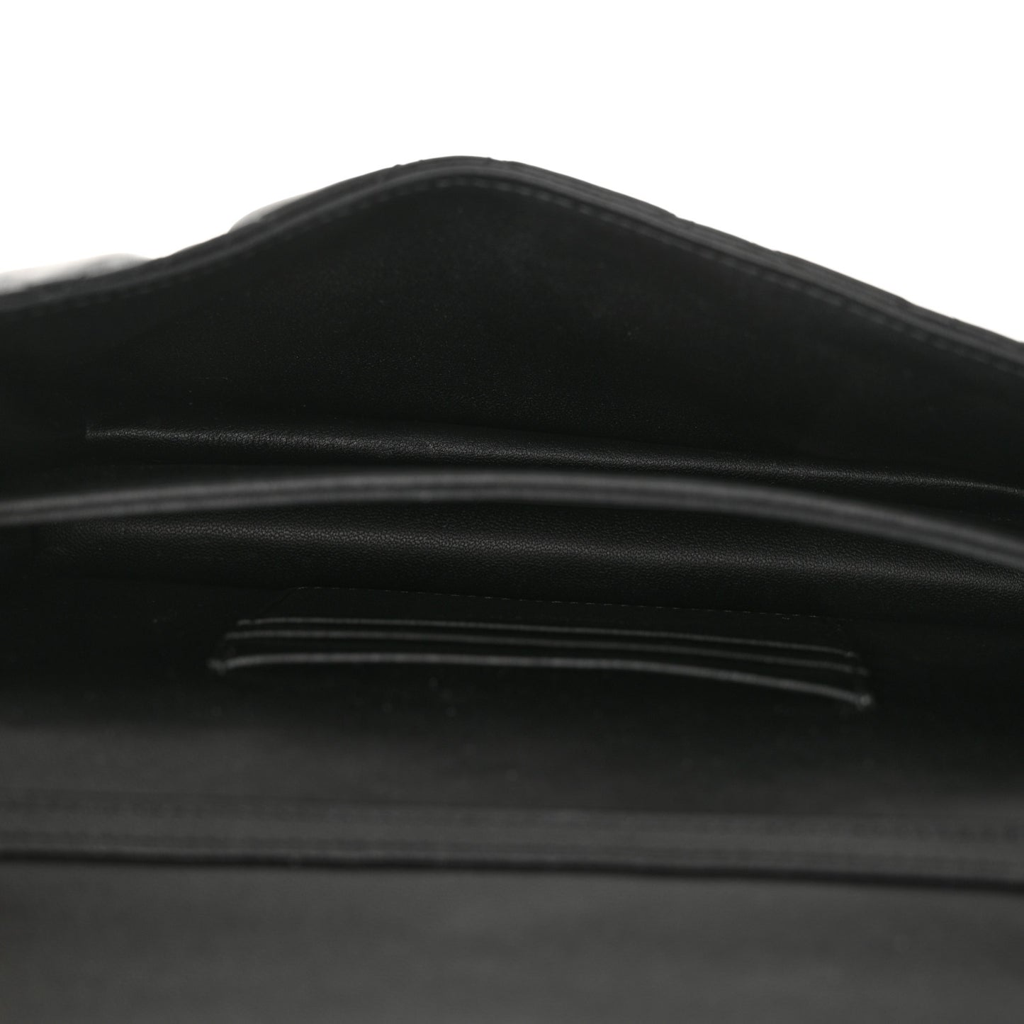 Lambskin Lady Dior Top Handle Clutch Black