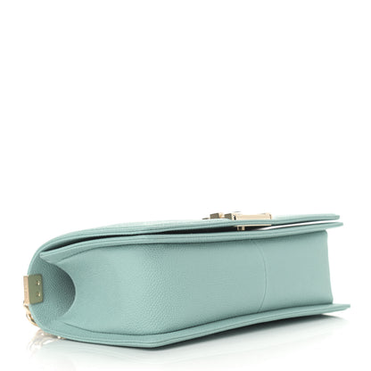Chanel Caviar Quilted Medium Boy Flap Light Blue 3 of 8