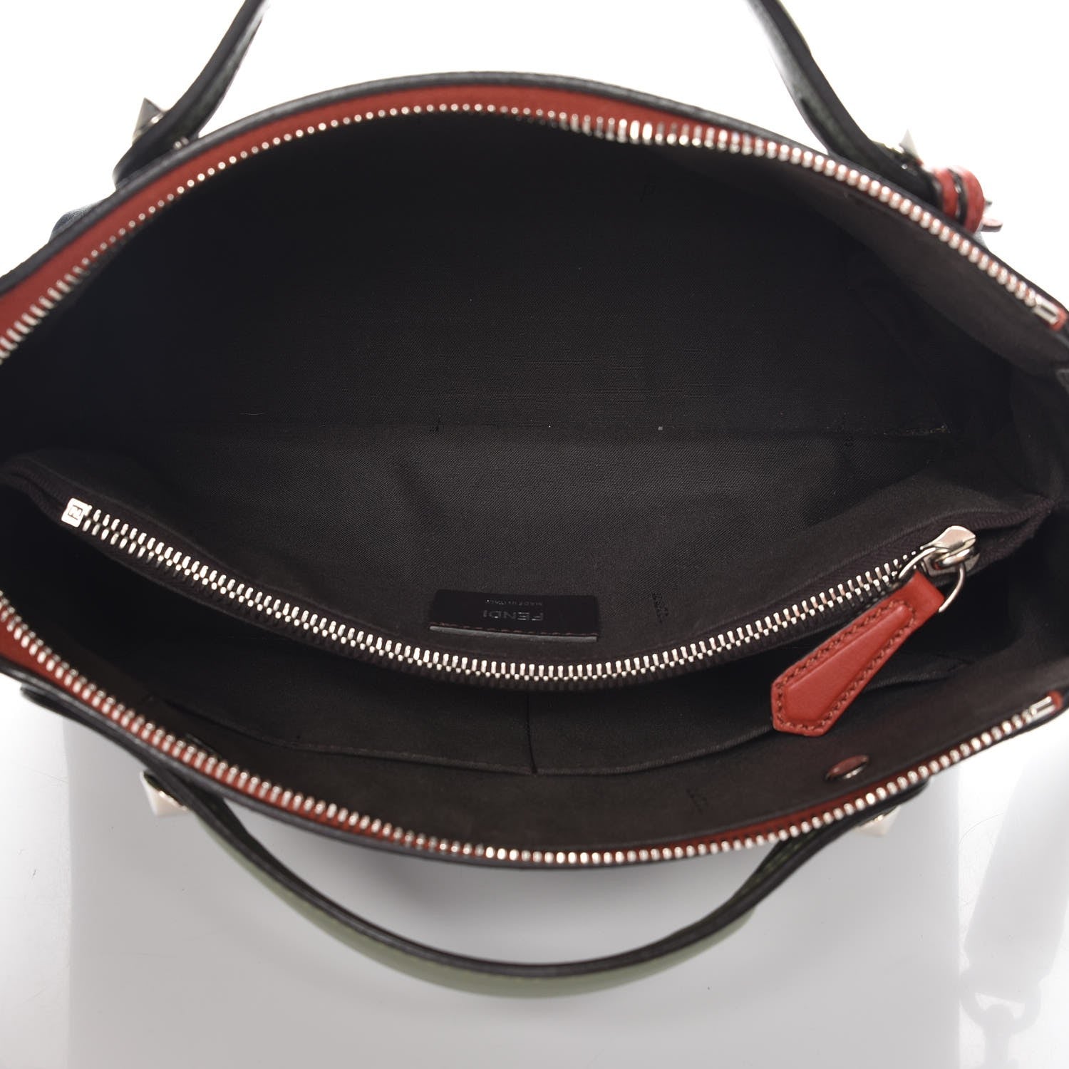 Fendi Vitello Dolce 4 Color Medium By The Way Boston Bag Blue Notte Multicolor 8 of 8