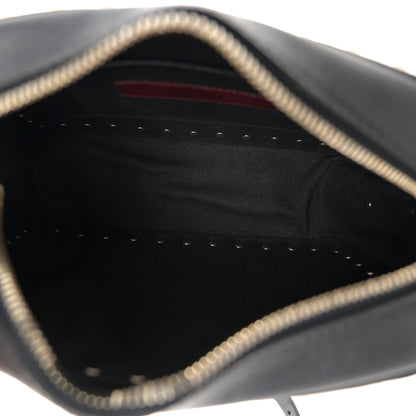 Valentino Garavani Calfskin Rockstud Camera Crossbody Bag Black 5 of 11
