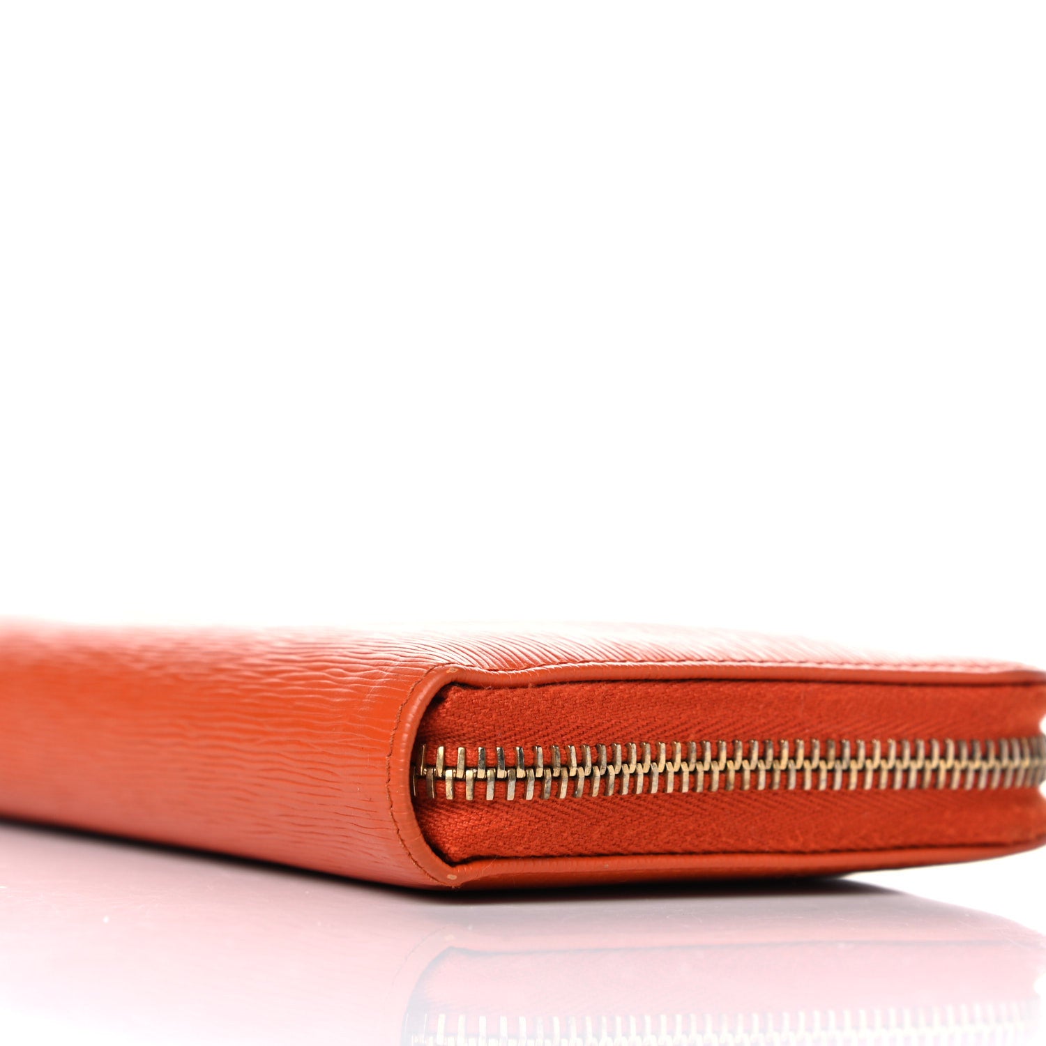 Prada Vitello Move Zip Around Wallet Papaya 9 of 11