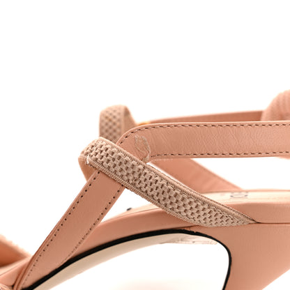Fendi Organza Sequin Paillettes Colibri Lite 85mm Slingback Pumps 36 Nudo Baby Pink 10 of 10