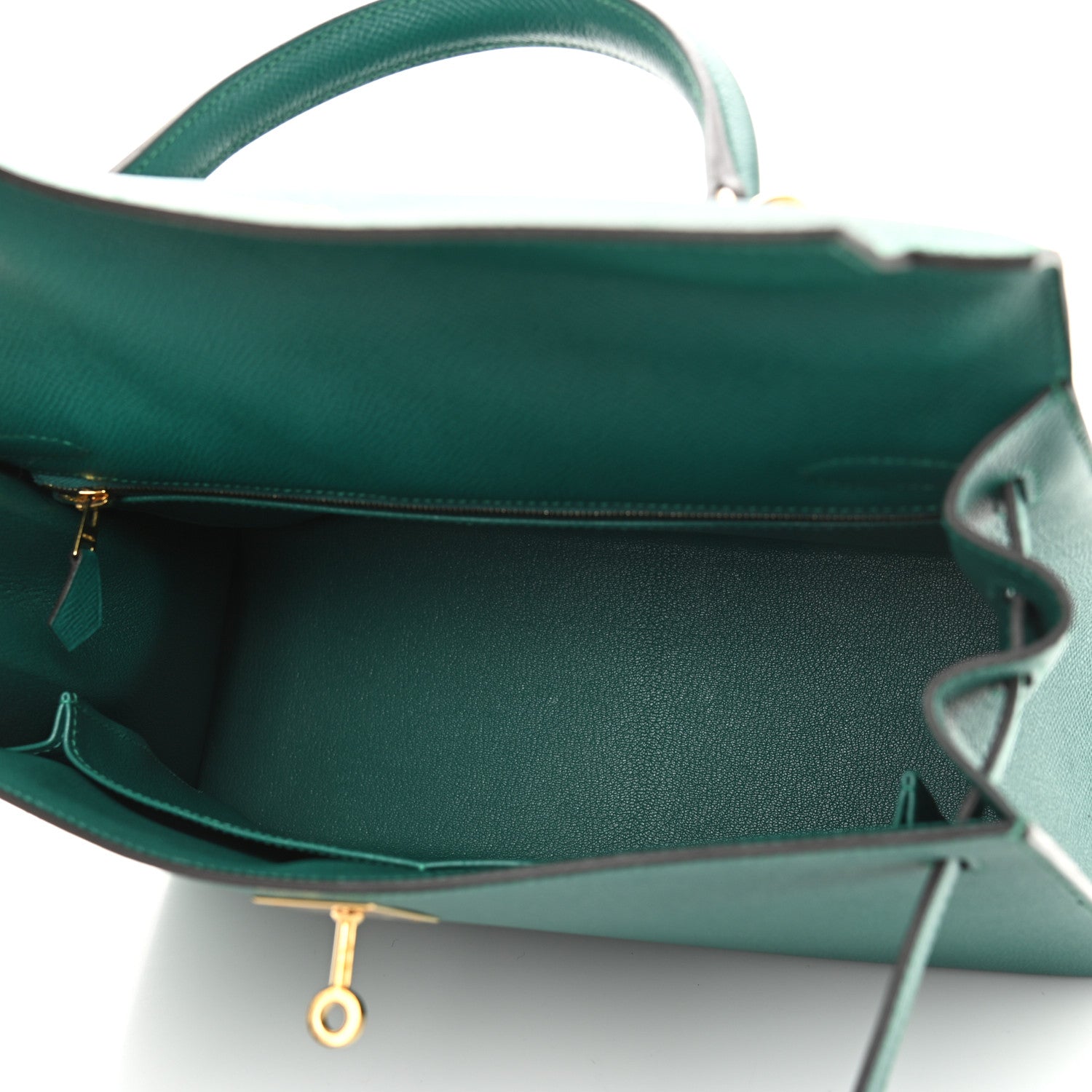 Hermes Epsom Kelly Sellier 32 Malachite 5 of 14
