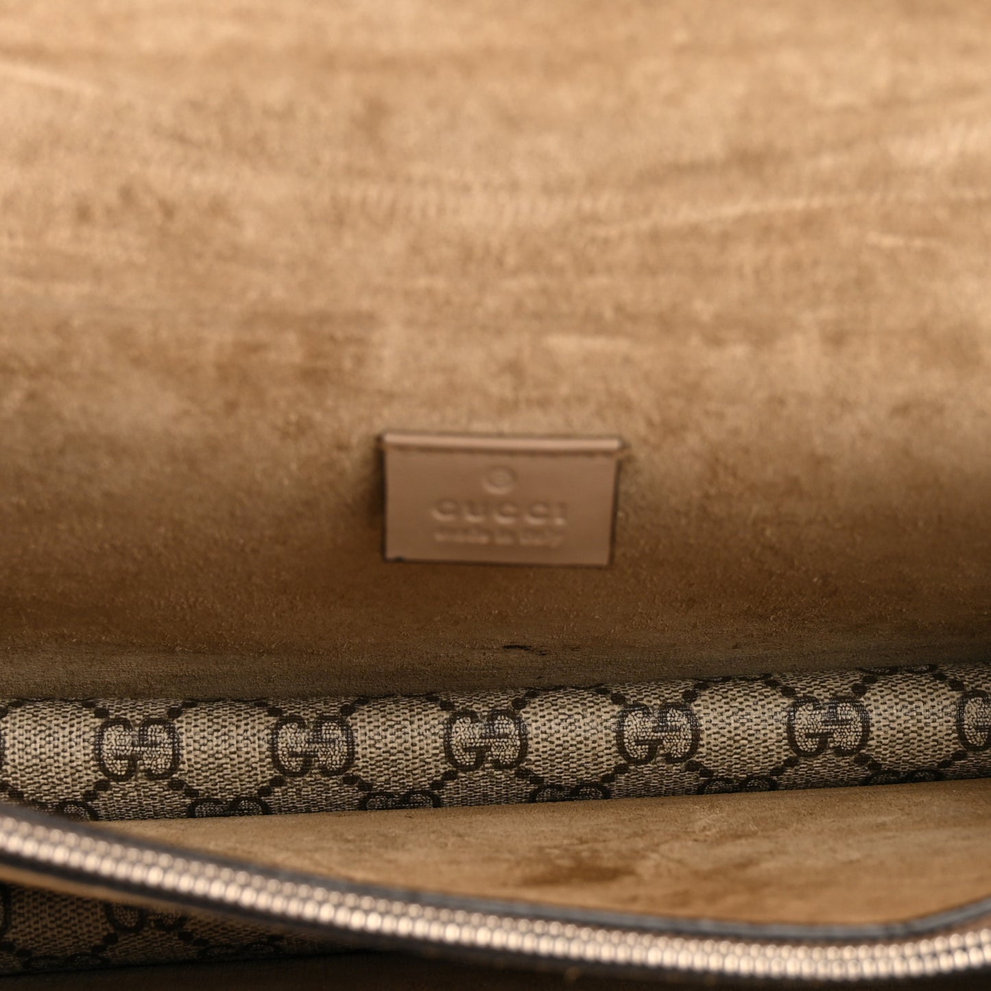 GG Supreme Monogram Small Dionysus Shoulder Bag Taupe