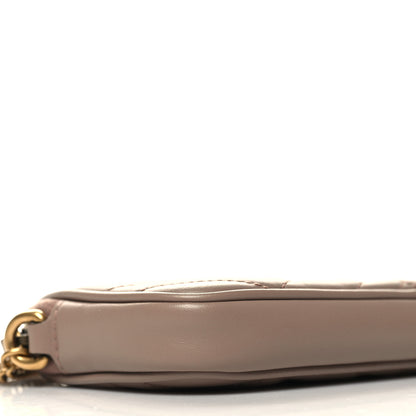 Gucci Calfskin Matelasse Mini GG Marmont Chain Crossbody Bag Porcelain Rose 9 of 11
