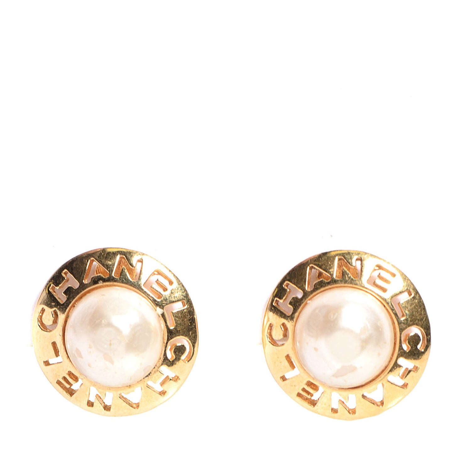 Pearl Clip On Earrings Gold