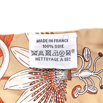 Hermes Silk Precious Paradise Twilly Beige Doré Orange Gris Bleu 3 of 4