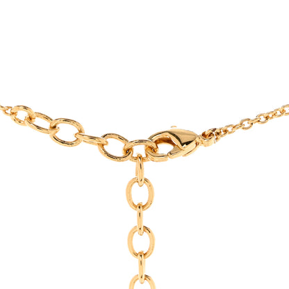 Louis Vuitton Essential Studded V Necklace Gold Red 7 of 7