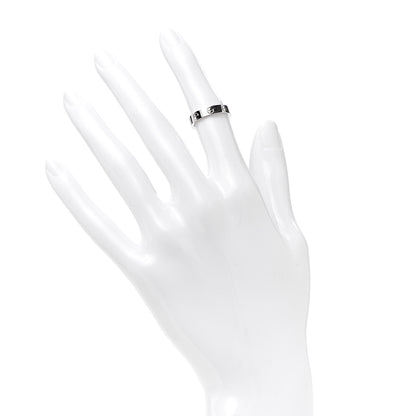 Cartier 18K White Gold 3.5mm LOVE Wedding Band Ring 47 4 2 of 5