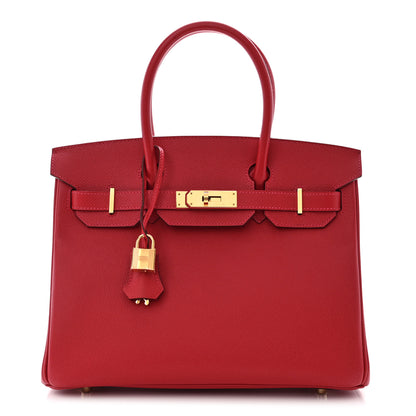 Hermes Epsom Birkin 30 Rouge Casaque 1 of 12