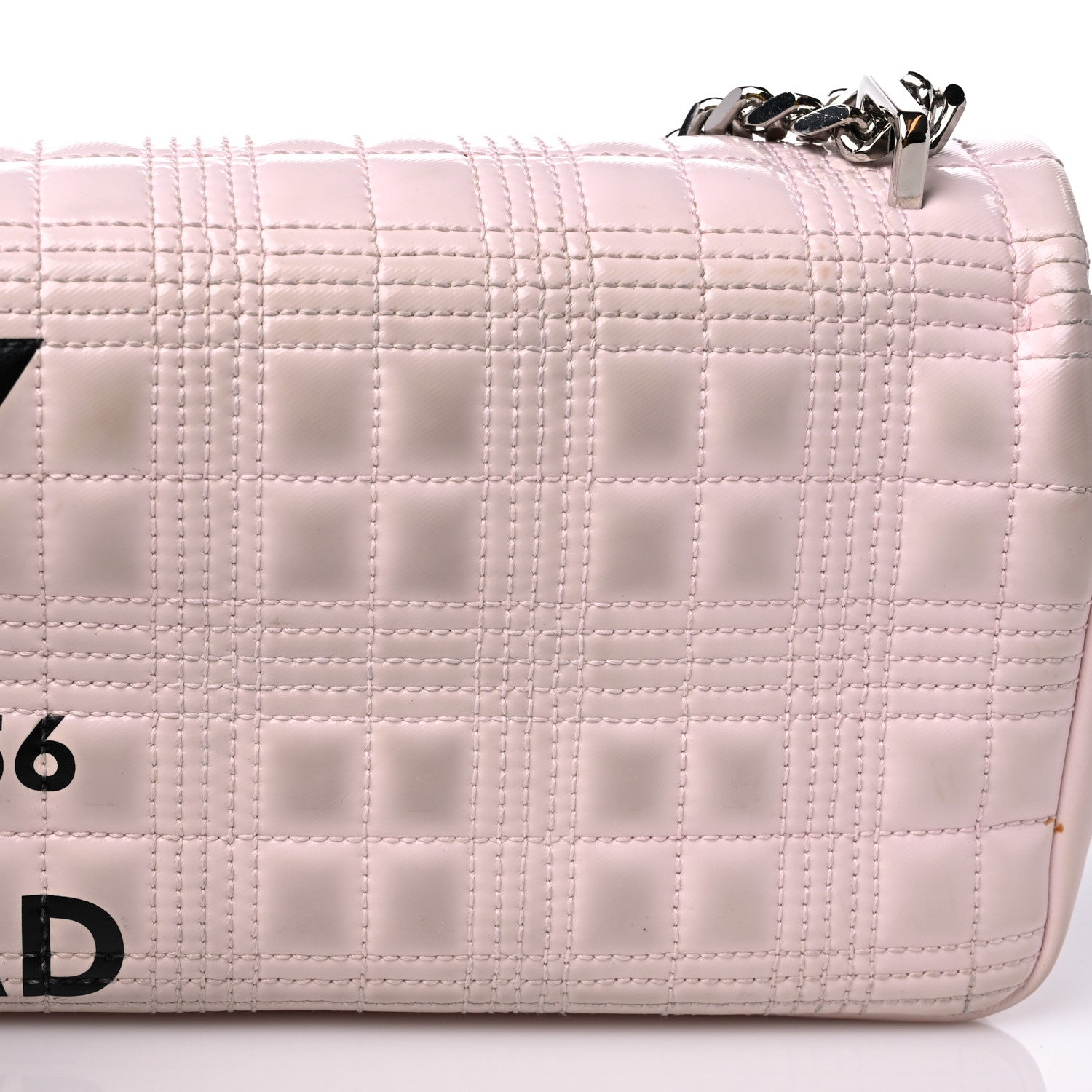 Burberry Patent Quilted Horseferry Print Small Lola Bag Pink 15 of 17