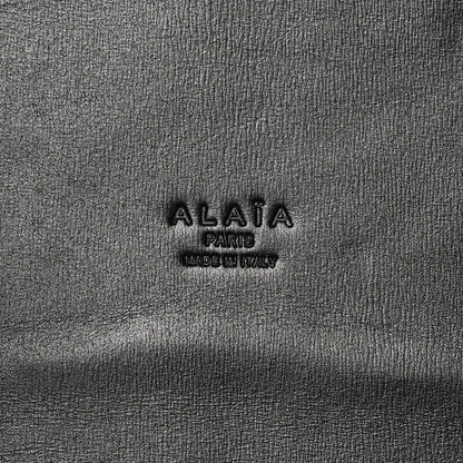 Alaia Woven Calfskin Mina Tote Black White 6 of 9