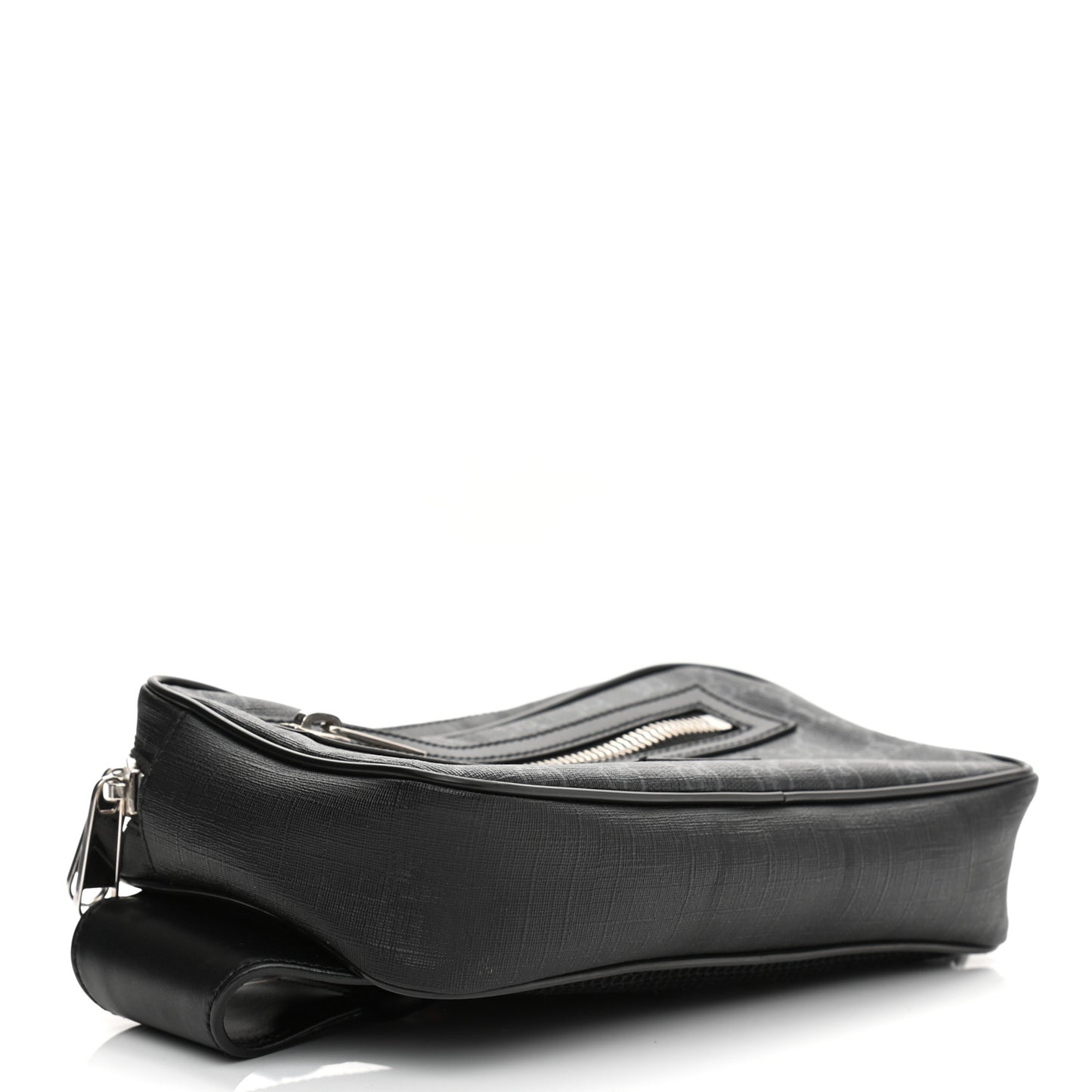 Soft GG Supreme Monogram Web Belt Bag Black Grey