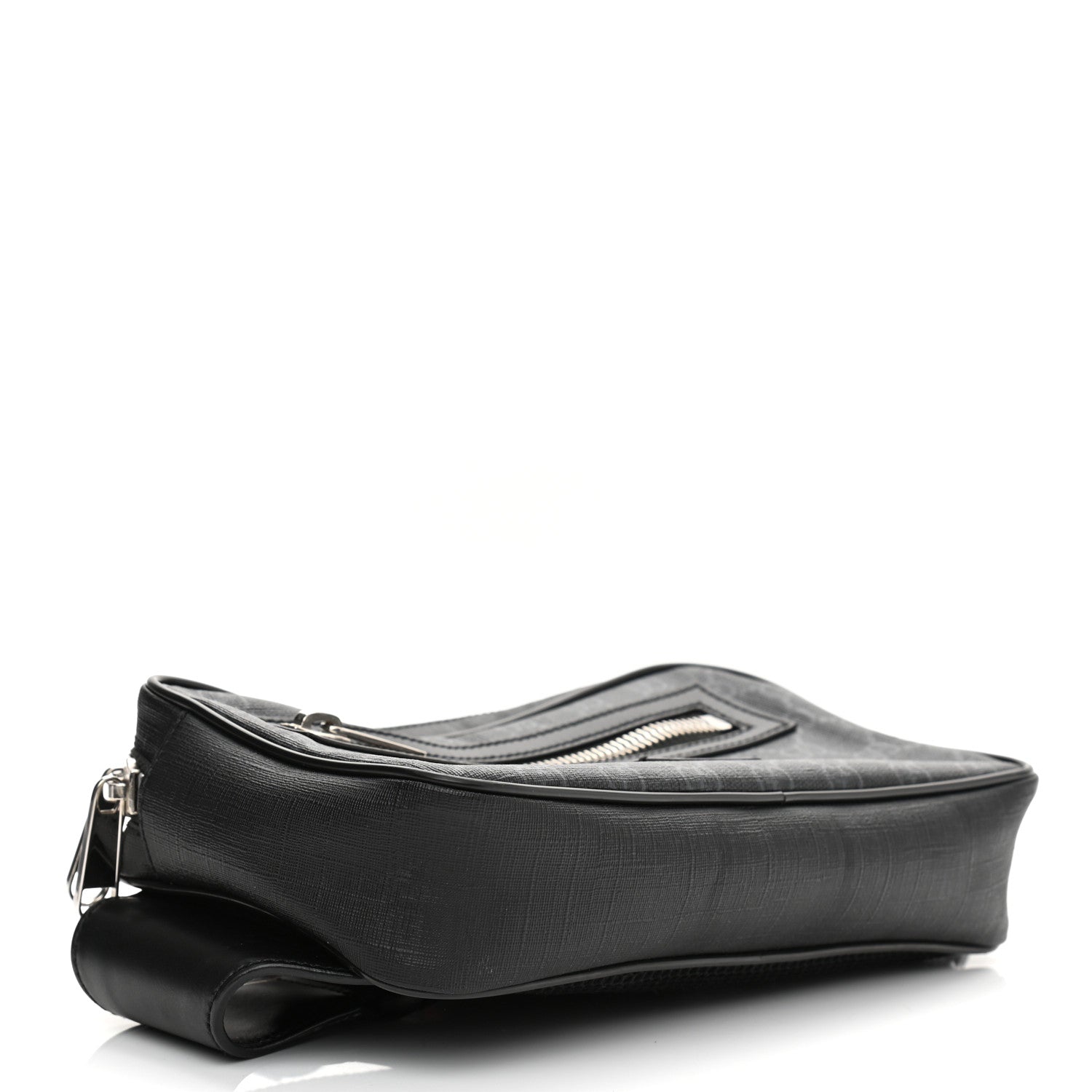 Gucci Soft GG Supreme Monogram Web Belt Bag Black Grey 4 of 10
