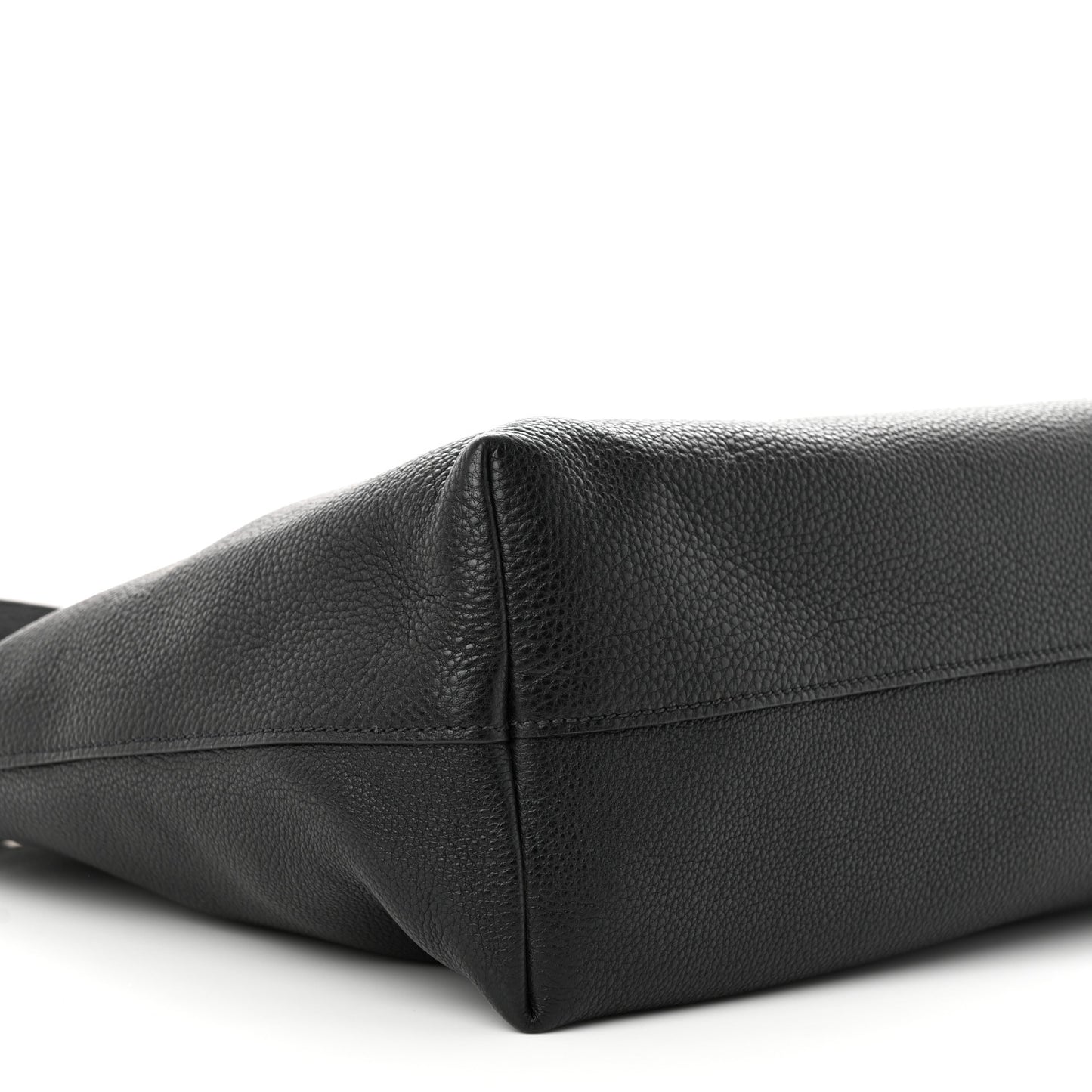 Vitello Daino Shopping Tote Black