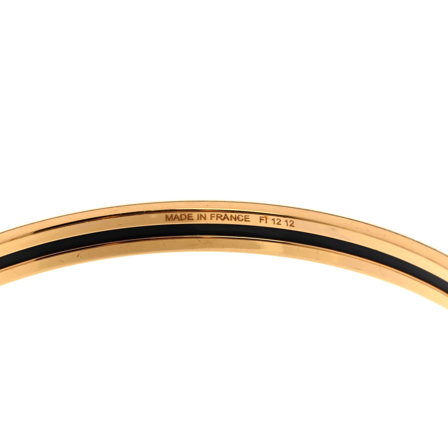 Enamel Printed Extra Narrow Uni Bracelet 70 Creme