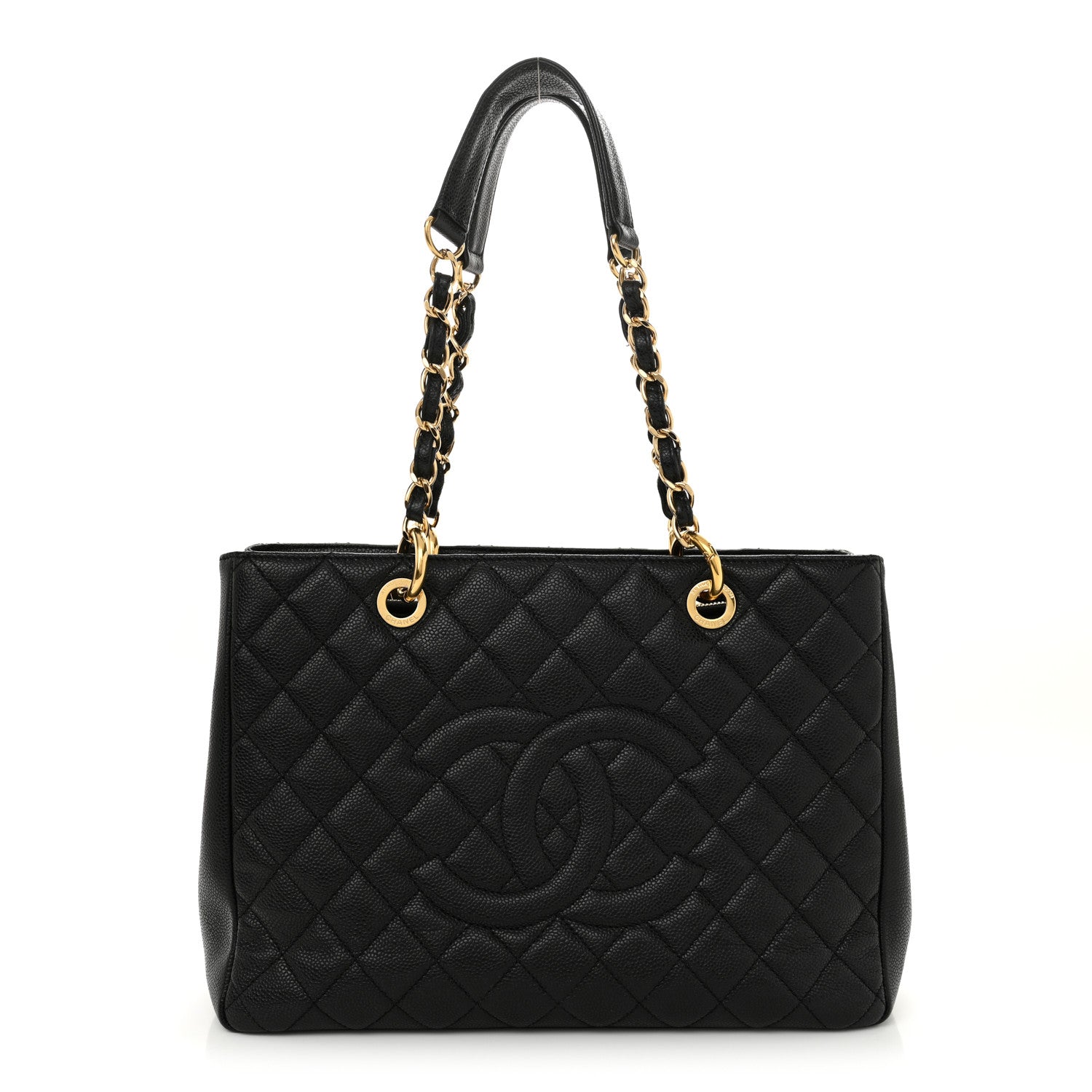Chanel Caviar Quilted Grand Shopping Tote GST Black 1 of 12