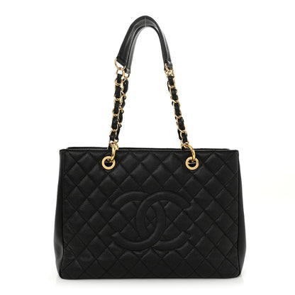 Chanel Caviar Quilted Grand Shopping Tote GST Black 1 of 12