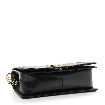 Chanel Patent Calfskin Quilted Medium Boy Flap Black 4 of 16